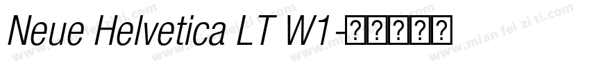 Neue Helvetica LT W1字体转换